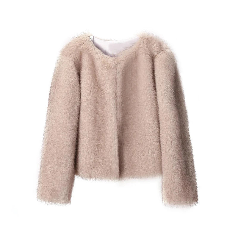 Luxury Short Faux Fur Coat