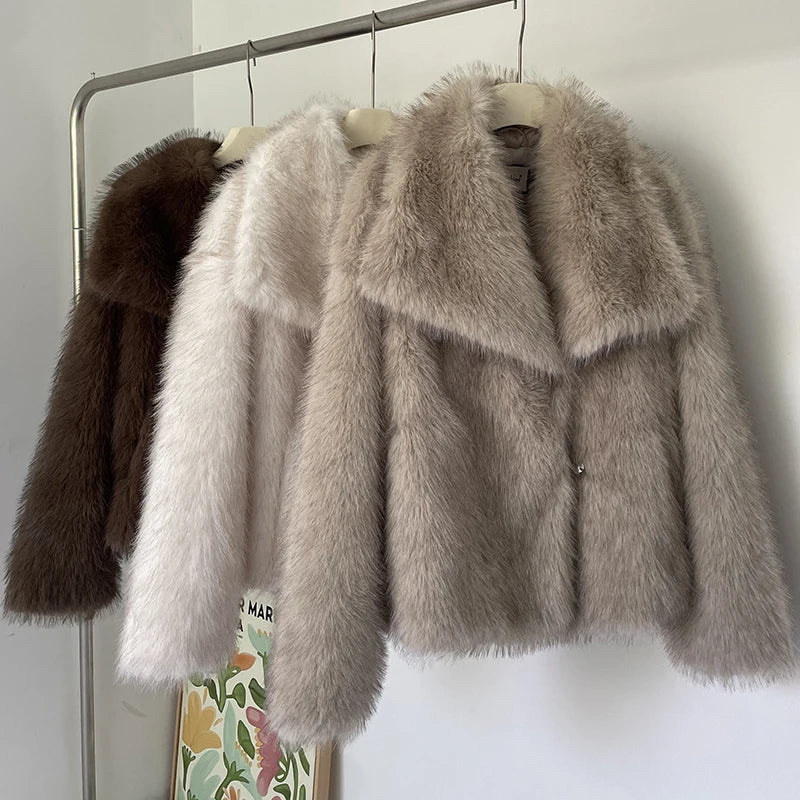 Luxury Fluffy Fur Coat