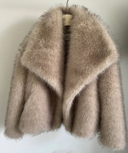 Luxury Fluffy Fur Coat