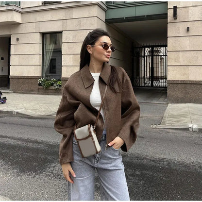 Autumn Chic Lamb Wool Outerwear