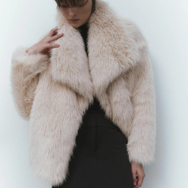 Luxury Fluffy Fur Coat