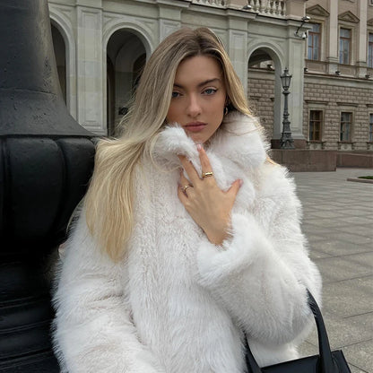 Cozy Glam Faux Fur Jacket